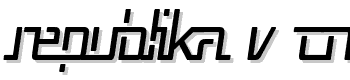 Republika-V-Cnd-Italic font
